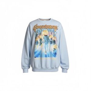 New NWT Goosebumps Adult XXL Long Sleeve Sweatshirt Blue XXL Crewneck